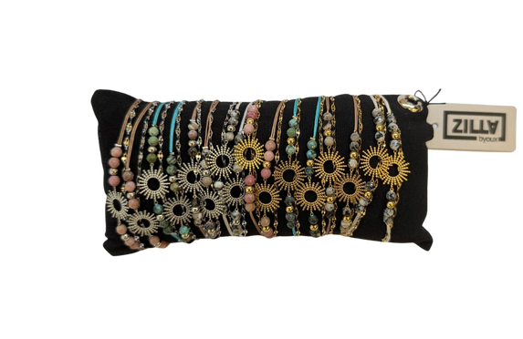 ZILLA Armband Stainless Steel Zon Stone (16 stuks)